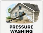 House pressure washing illustration